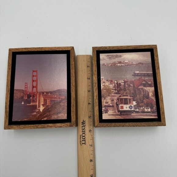 VTG RARE California Visions DIK & ELAINE KNOBLE Trolly Train Carts  Golden Gate - Picture 9 of 10